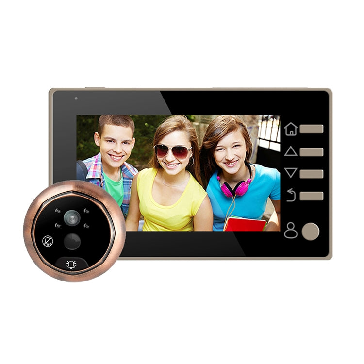 M4300D 4.3 inch TFT Color Display Screen 3.0MP Security Camera Video Smart Doorbell, Support TF Card (32GB Max) & Night Vision & Motion Detection, M4300D Black, M4300D M4300D 4.3 inch TFT Color Display Screen 3.0MP Security Camera Video Smart Doorbell, Support TF Card (32GB Max) & Night Vision & Motion Detection, M4300D Black, M4300D